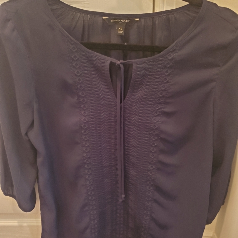 Navy blue blouse